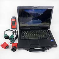 Heavy Duty Truck Xtruck X003 Plus Support Multi-brand equipment data reading and flashing fault code Diagnostic Tool PC version+CF53 laptop