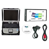 CF19 Laptop Excavator Forklift For Doosan Diagnostic Tool uvim Engine Fault Detector Interface DDT SCR DPF DCU ECU Scanner tool