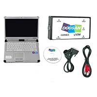 Forklift Engine Fault Scanner Detection OBD Interface For Doosan UVIM Diagnostic Tool Excavator with CF C2 laptop