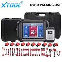 XTOOL D9HD Heavy Duty Truck Scanner Full System Diagnostic Tool With Topology Key Programming 42 Service For 12V Cars 24V Trucks