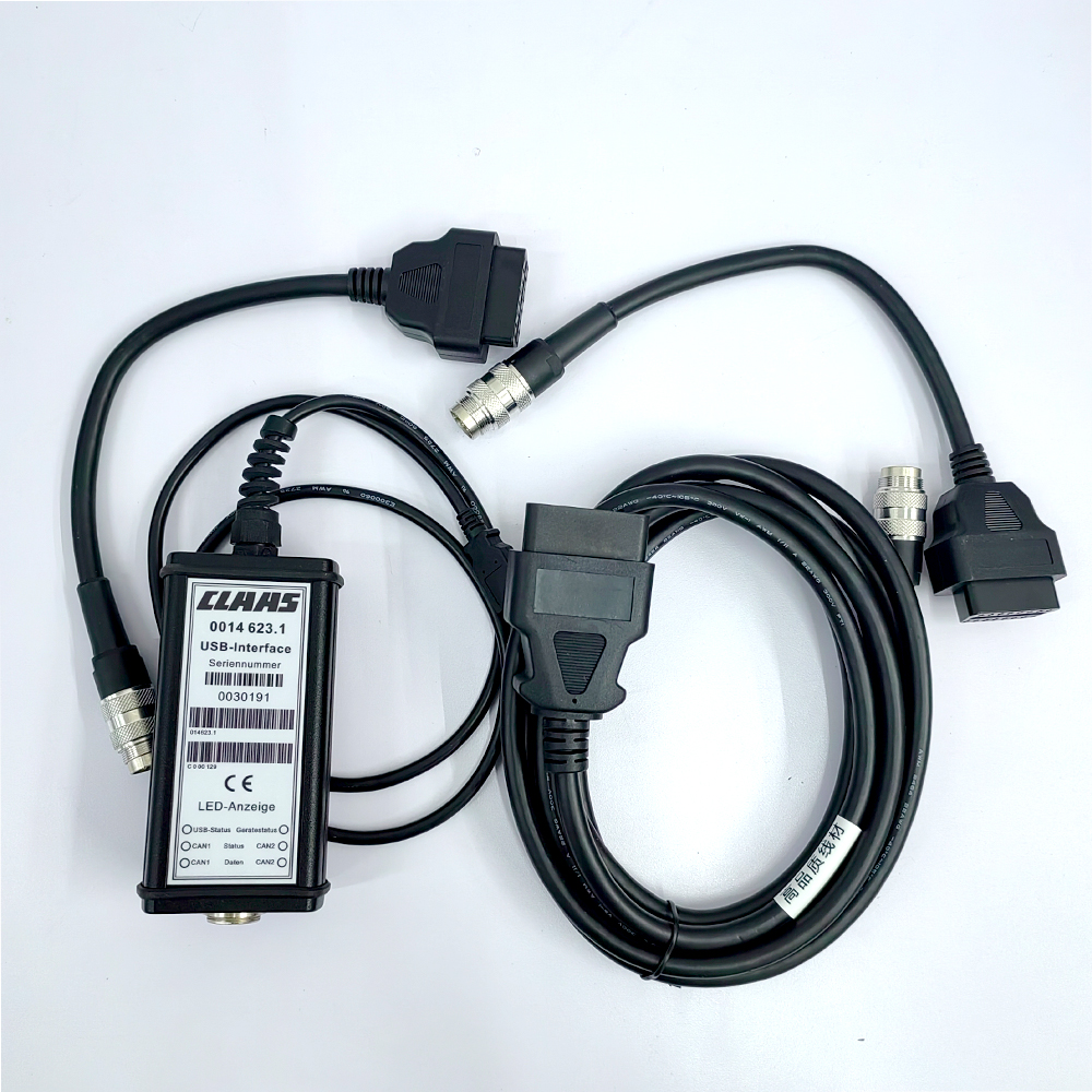 For CLASS agriculture tractor construction truck diagnostic for Claas simulator p/n14204140 cable and CF53 laptop