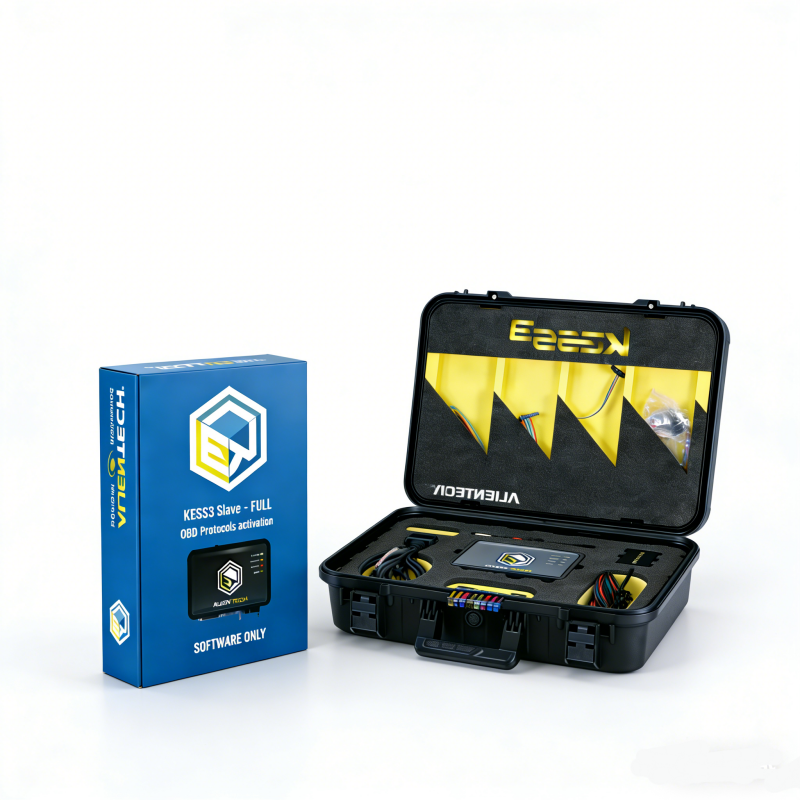 Alientech KESS3 Complete Kit with FULL OBD Protocols Slave License For ECU Programming, Tuning Diagnostics Upgradable to Master